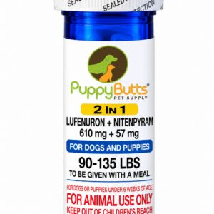 Monthly PLUS Capsules 2-in-1 610mg Lufenuron + 57mg Nitenpyram for Dogs 90-135 lbs