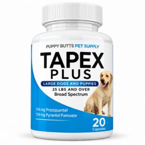 Tapex Plus capsules for large dogs and puppies.