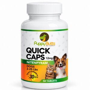 Quick Caps for dogs, 12mg, 50 tablets.